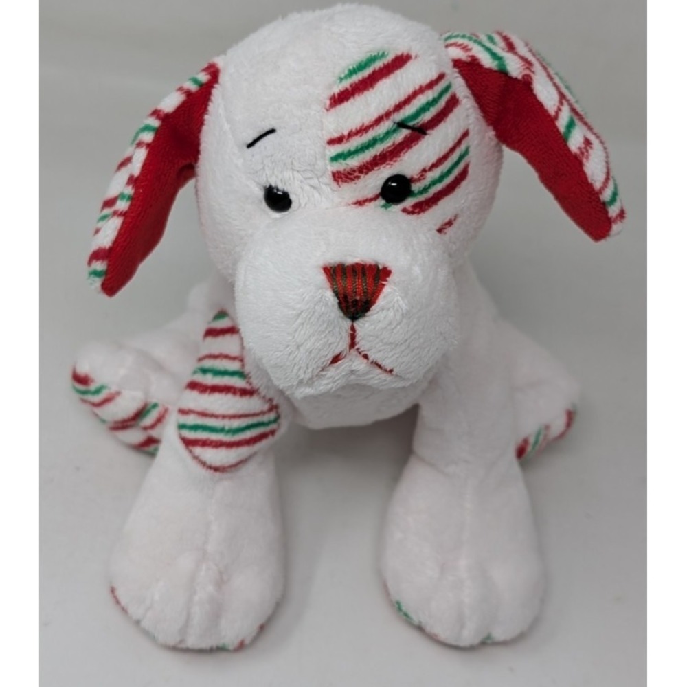 Ganz Webkinz Peppermint Puppy‎ 8" Dog HM467 Plush Stuffed NO CODE